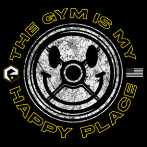 EVOLUTION - HAPPY PLACE - MEN'S T-SHIRT - BLACK - 4CREYH Design