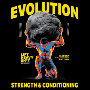 EVOLUTION - UNBREAKABLE - MEN'S T-SHIRT - BLACK - RD9UBW Design