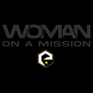 EVOLUTION - WOMAN ON A MISSION - WOMEN'S FITTED T-SHIRT - $E8K9RF$ Design