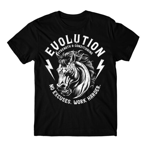 NO EXCUSES - STALLION - MEN'S T-SHIRT - BLACK - 3PJGUD Thumbnail
