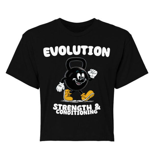 EVOLUTION - TINY TITAN - WOMEN'S CROPPED T-SHIRT - BLACK - $AQXVC2$ Thumbnail