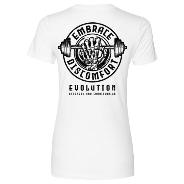 EVOLUTION - EMBRACE DISCOMFORT - WOMEN'S FITTED T-SHIRT - WHITE - DQ6GFN Thumbnail